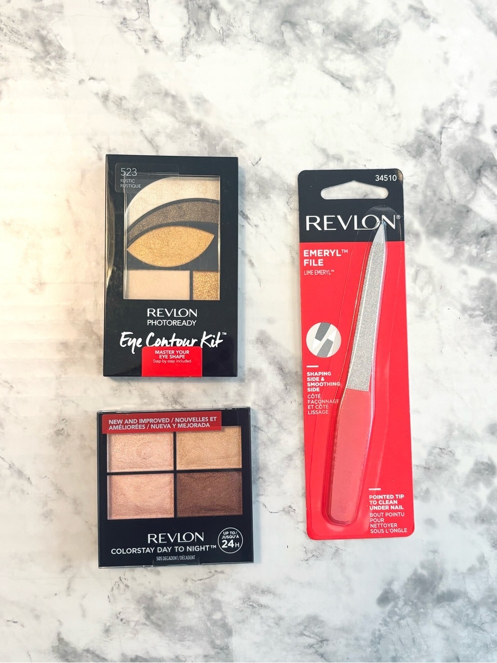 NWT Revlon Lot of 3 Makeup Items Eyeshadow and Emery “Emeryl” File